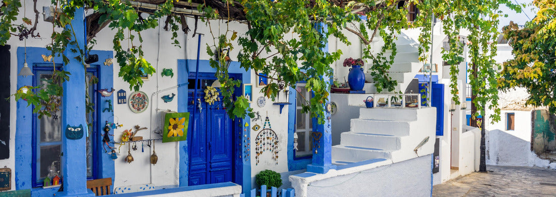 Noah Jigsaw Puzzle Architecture on the island of Lipsi, Dodecanese, Greece, panorama Panorama 1000 Pieces