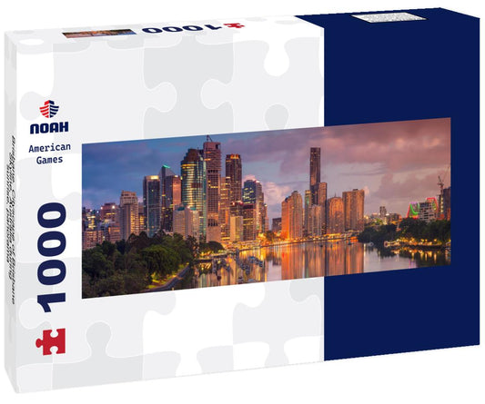 Noah Jigsaw Puzzle Brisbane. Cityscape of Brisbane Skyline, Australia during sunrise, panorama Panorama 1000 Pieces