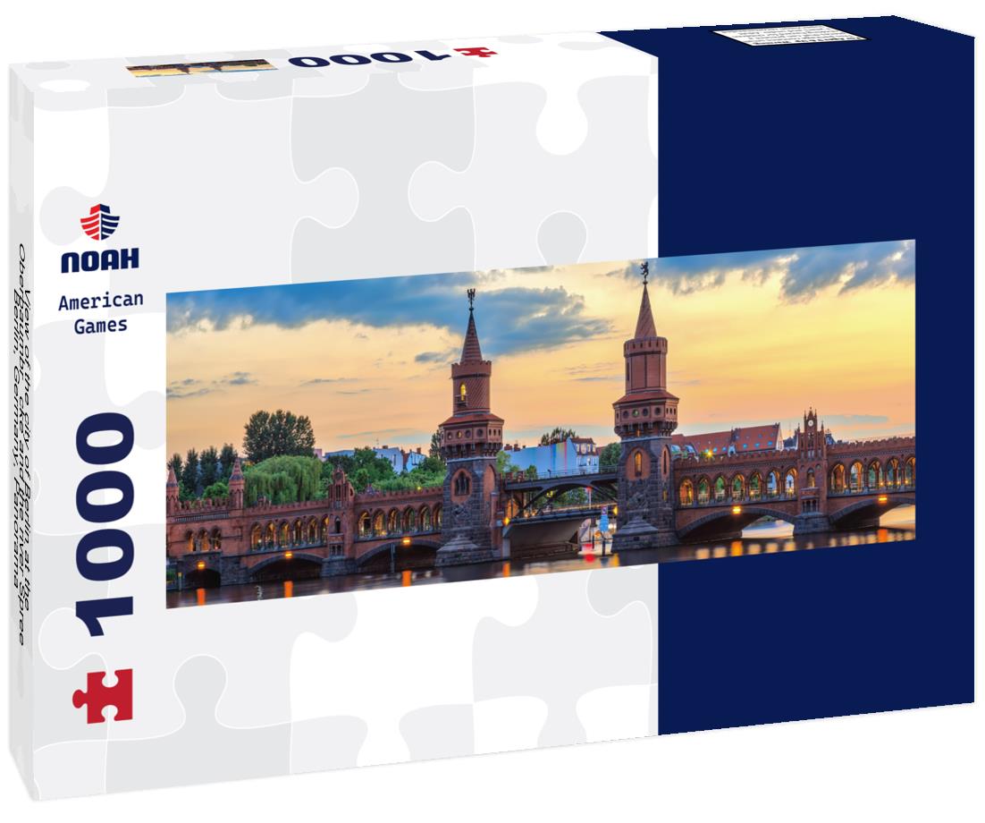 Noah Jigsaw Puzzle View of the city of Berlin at the Oberbaumbrücke and the river Spree, Berlin, Germany, Panorama Panorama 1000 Pieces