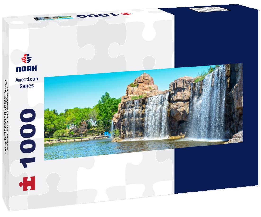 Noah Jigsaw Puzzle Waterfall in Sun Island Park, Harbin, Heilongjiang, China, panorama Panorama 1000 Pieces
