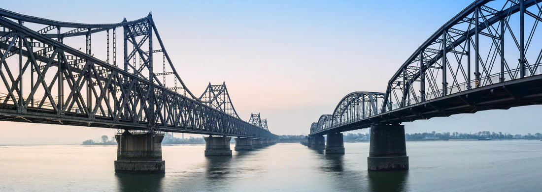 Noah Jigsaw Puzzle Bridge over the Yalu River, Dandong, Liaoning, China, panorama Panorama 1000 Pieces