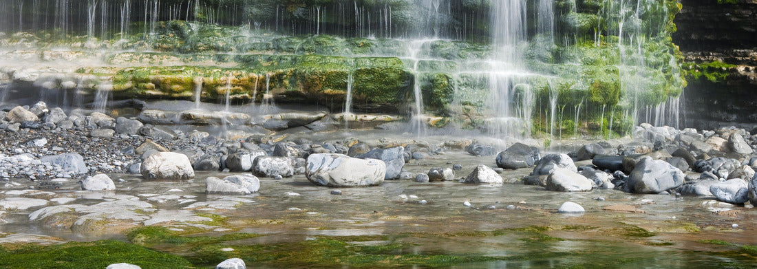 Noah Jigsaw Puzzle Cliff waterfall Dunraven Bay Glamorgan Wales, panorama Panorama 1000 Pieces