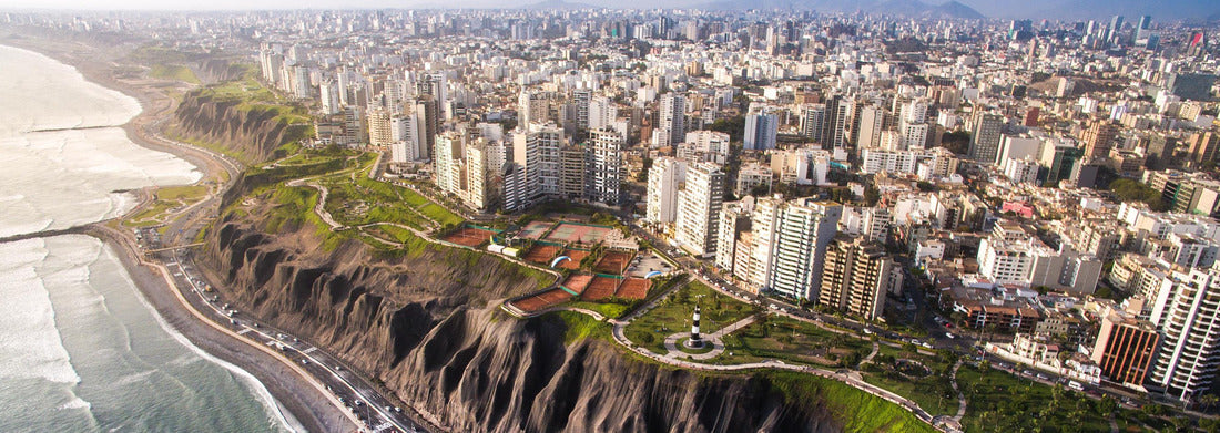 Noah Jigsaw Puzzle Lima, Peru: Panoramic view of Lima from Miraflores, Panorama Panorama 1000 Pieces