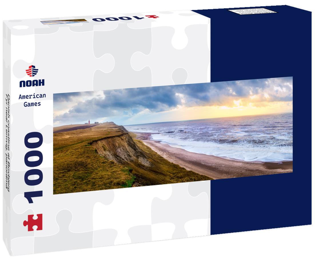 Noah Jigsaw Puzzle Danish coastline at Bovbjerg Fyr near Lemvig, panorama Panorama 1000 Pieces