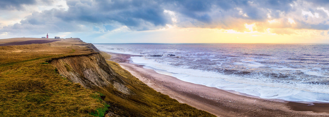 Noah Jigsaw Puzzle Danish coastline at Bovbjerg Fyr near Lemvig, panorama Panorama 1000 Pieces