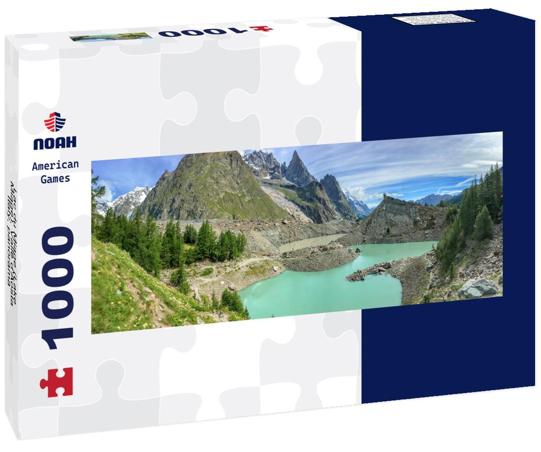 Noah Jigsaw Puzzle Lac du Miage (Lake Miage), Valle d'Aosta, Italy, panorama Panorama 1000 Pieces