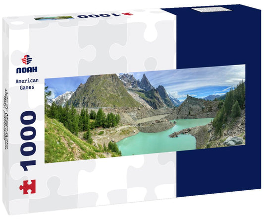Noah Jigsaw Puzzle Lac du Miage (Lake Miage), Valle d'Aosta, Italy, panorama Panorama 1000 Pieces