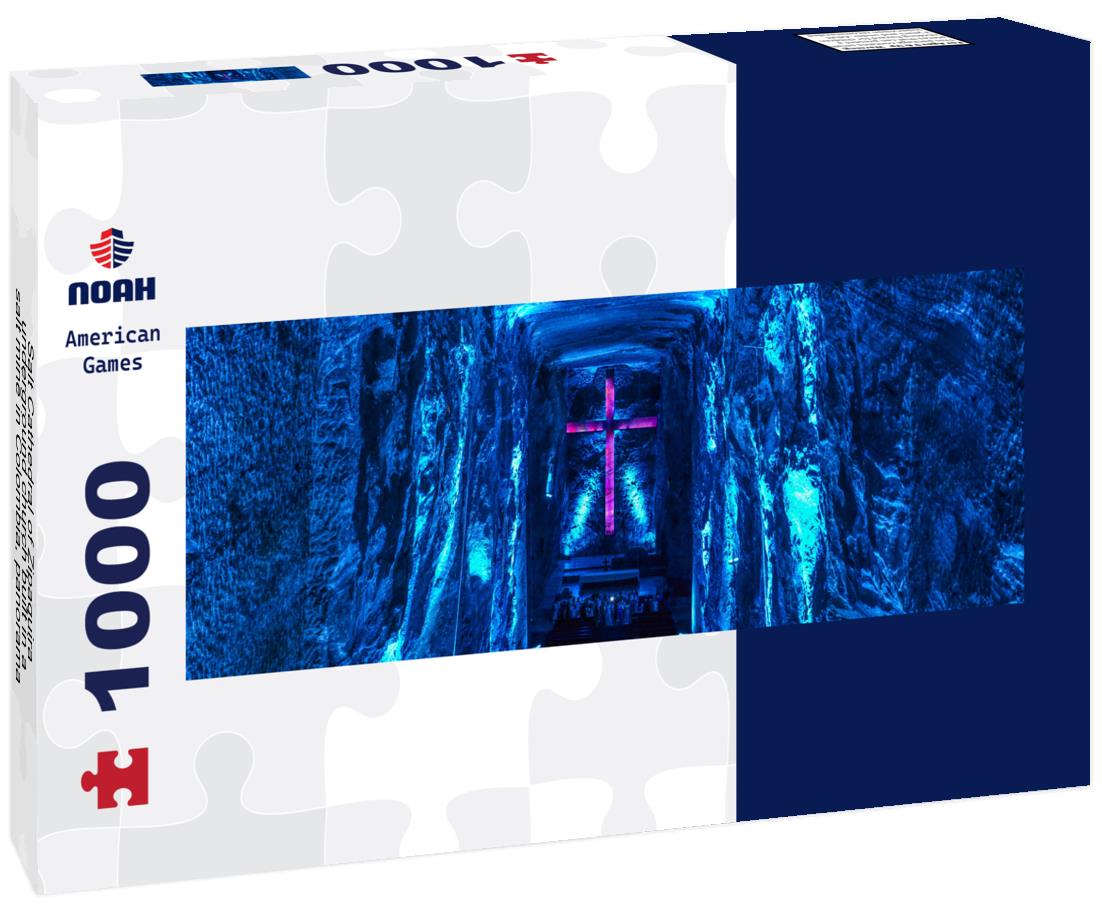 Noah Jigsaw Puzzle Salt Cathedral of Zipaquira - underground church built in a salt mine in Colombia, panorama Panorama 1000 Pieces