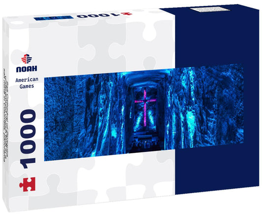 Noah Jigsaw Puzzle Salt Cathedral of Zipaquira - underground church built in a salt mine in Colombia, panorama Panorama 1000 Pieces