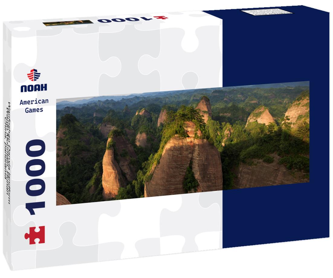 Noah Jigsaw Puzzle Wanfoshan Danxia landform, Wanfo Mountain, Hunan, China, panorama Panorama 1000 Pieces