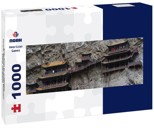 Noah Jigsaw Puzzle Xuan Kong Si, or Hanging Temple, Beiyue Hengshan Mountain, China, panorama Panorama 1000 Pieces