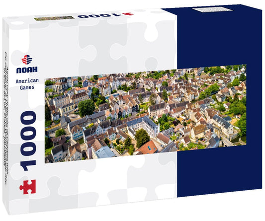 Noah Jigsaw Puzzle Aerial view of the city of Chartres with the cathedral. A UNESCO World Heritage Site in Eure-et-Loir, France, panorama Panorama 1000 Pieces