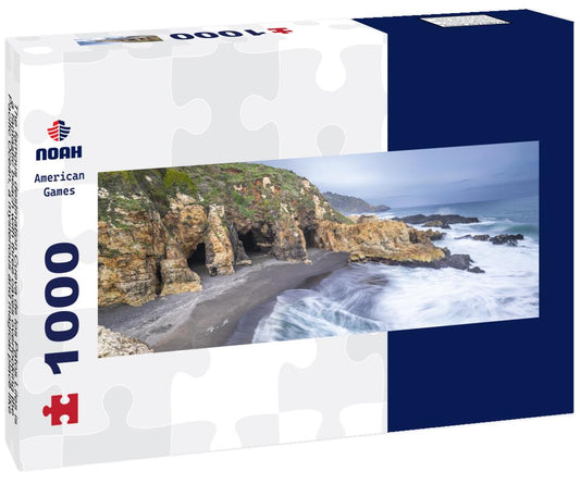 Noah Jigsaw Puzzle The famous destination "Cueva de los Patos Liles" is a fantastic beach with three caves overlooking the Pacific Ocean, a mysterious and magical place like in a fantasy world in Cobquecura, Chile, Panorama Panorama 1000 Pieces