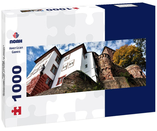 Noah Jigsaw Puzzle Worms view of Zwingenberg Castle in Baden Württemberg, Panorama Panorama 1000 Pieces