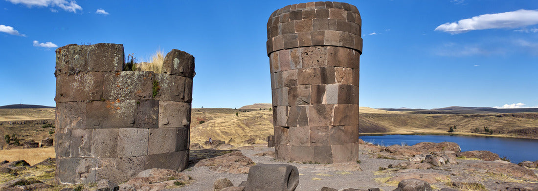 Noah Jigsaw Puzzle Chullpas near Sillustani, Peru, panorama Panorama 1000 Pieces