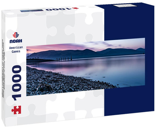 Noah Jigsaw Puzzle Blue hour in Greenore - small town, community and deep water harbor on Carlingford Lough in County Louth, Ireland, panorama Panorama 1000 Pieces