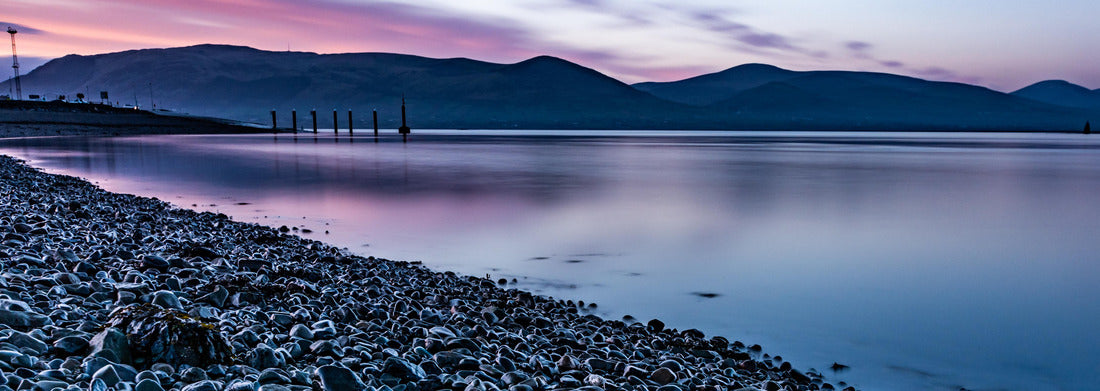 Noah Jigsaw Puzzle Blue hour in Greenore - small town, community and deep water harbor on Carlingford Lough in County Louth, Ireland, panorama Panorama 1000 Pieces
