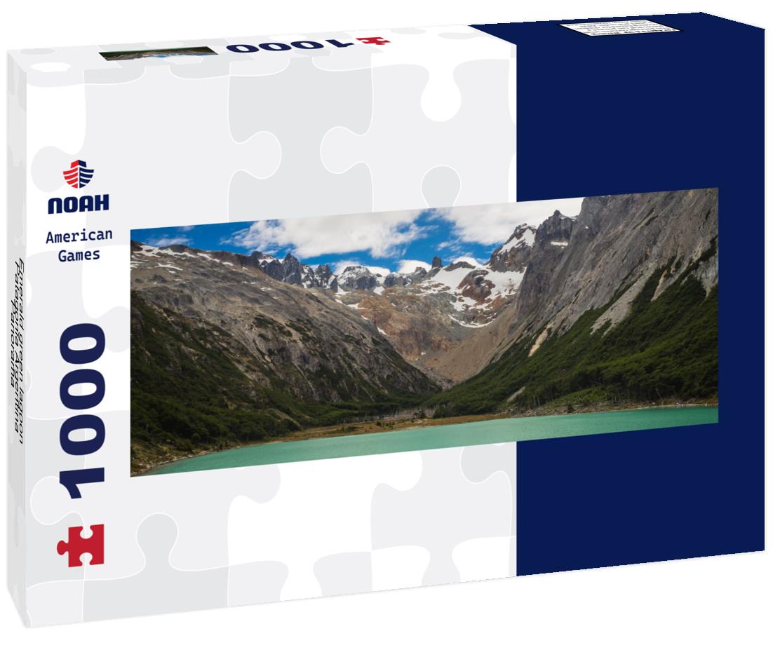 Noah Jigsaw Puzzle Emerald green lagoon Patagonia Argentina, Panorama Panorama 1000 Pieces