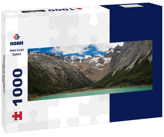 Noah Jigsaw Puzzle Emerald green lagoon Patagonia Argentina, Panorama Panorama 1000 Pieces