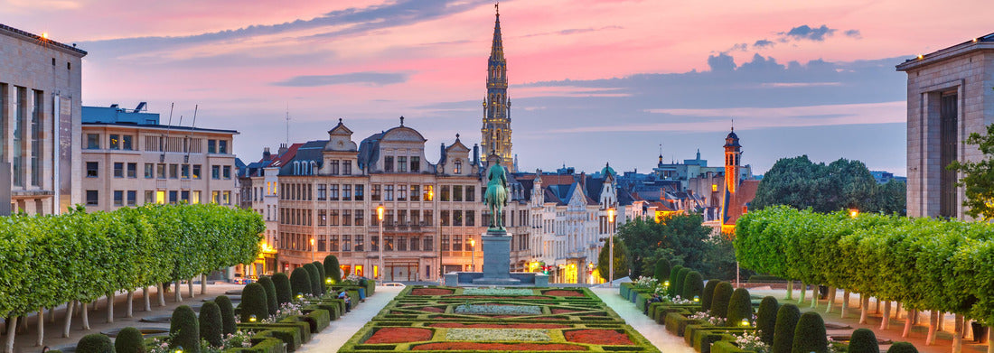 Noah Jigsaw Puzzle Brussels at sunset, Brussels, Belgium, Panorama Panorama 1000 Pieces