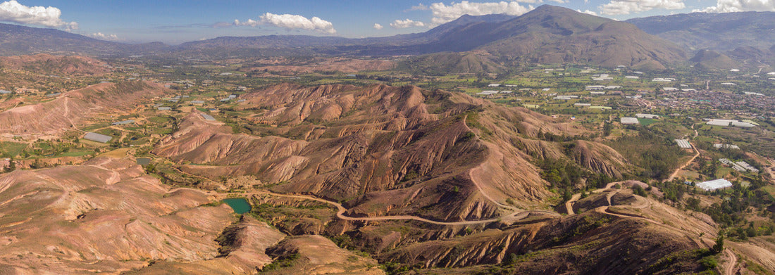 Noah Jigsaw Puzzle Fotografía aéra del desierto de la Candelaria en Sáchica, Boyacá (Colombia), Panorama Panorama 1000 Pieces