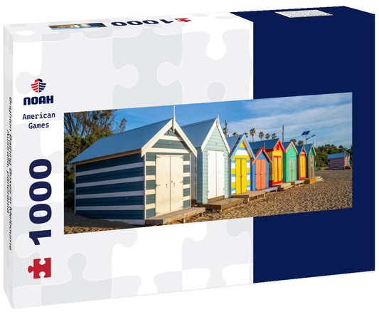 Noah Jigsaw Puzzle Brighton Bathing Boxes in Melbourne, Australia, panorama Panorama 1000 Pieces