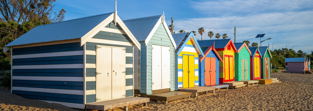 Noah Jigsaw Puzzle Brighton Bathing Boxes in Melbourne, Australia, panorama Panorama 1000 Pieces