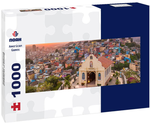 Noah Jigsaw Puzzle Sunset in Guayaquil, Ecuador, panorama Panorama 1000 Pieces