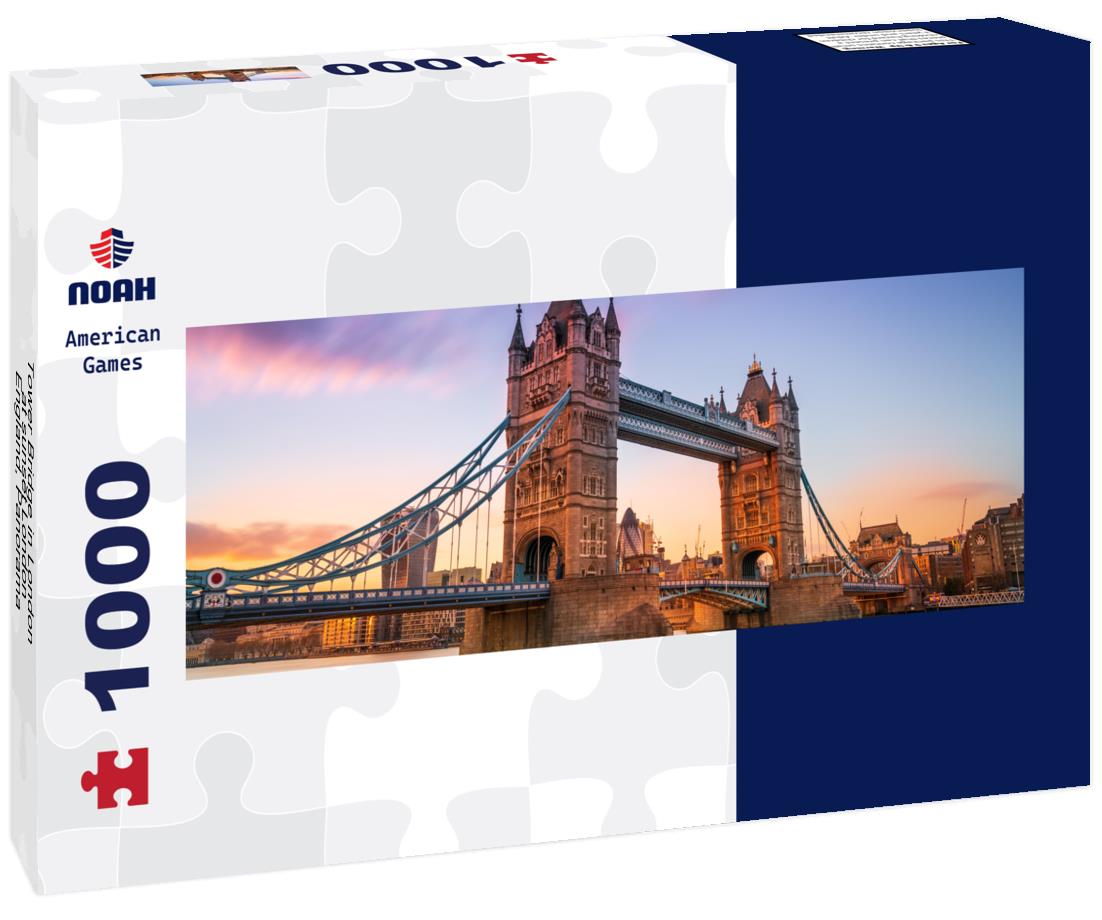 Noah Jigsaw Puzzle Tower Bridge in London at sunset London, England, Panorama Panorama 1000 Pieces