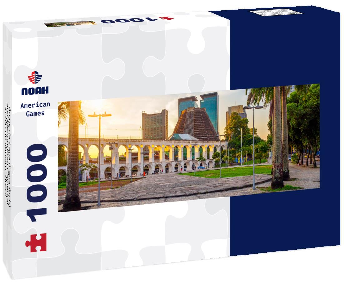 Noah Jigsaw Puzzle Arcos da Lapa (Lapa Arch) and Metropolitan Cathedral in Rio de Janeiro, Brazil, panorama Panorama 1000 Pieces