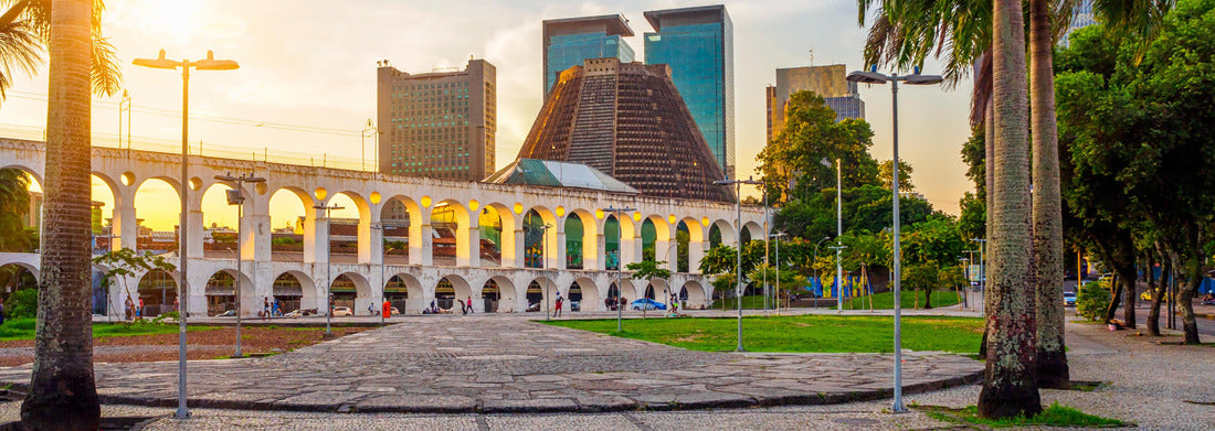 Noah Jigsaw Puzzle Arcos da Lapa (Lapa Arch) and Metropolitan Cathedral in Rio de Janeiro, Brazil, panorama Panorama 1000 Pieces