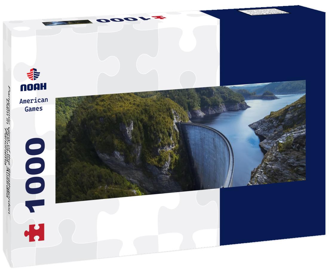Noah Jigsaw Puzzle Panoramic view of the Strathgordon Dam in Tasmania, Australia, Panorama Panorama 1000 Pieces