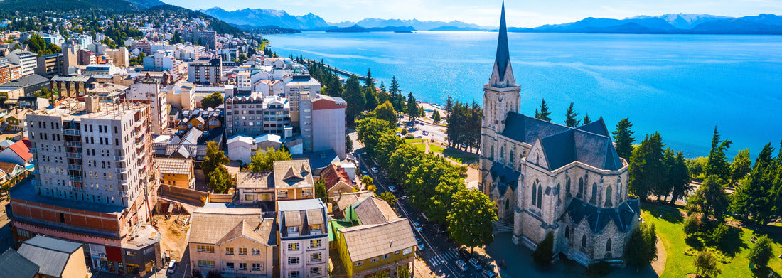 Noah Jigsaw Puzzle Aerial panorama of the city of Bariloche, Argentina, panorama Panorama 1000 Pieces