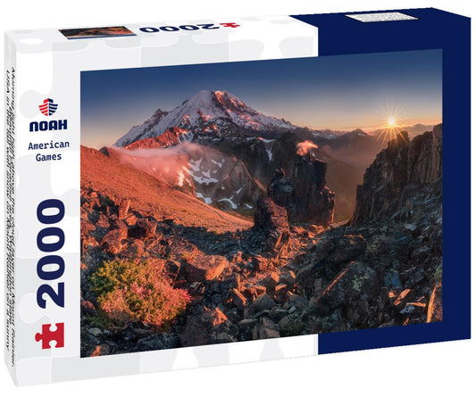 Noah Jigsaw Puzzle Morning light high above the cloud layer on Mount Rainier. Beautiful Paradise area, Washington state, USA 2000 pieces