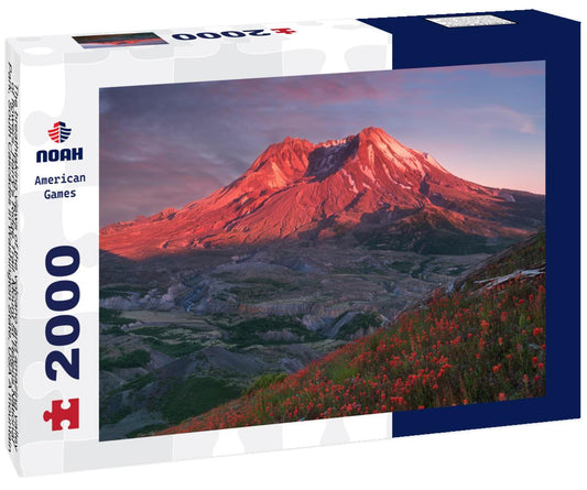 Noah Jigsaw Puzzle The breathtaking views of the volcano and amazing valley of flowers. Harry's Ridge Trail. Mount St Helens National Park, South Cascades in Washington State, USA 2000 pieces