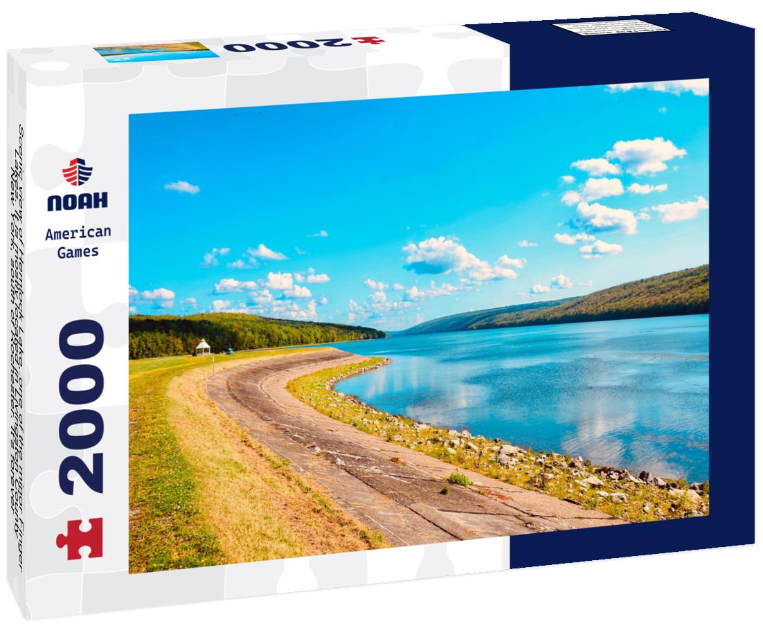 Noah Jigsaw Puzzle Scenic view of Hemlock Lake, Livingston County, New York, south of Rochester 2000 pieces
