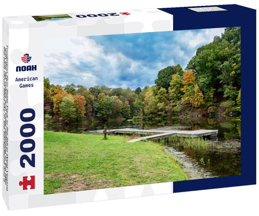 Noah Jigsaw Puzzle Tomlinson Run State Park in the fall in West Virginia 2000 pieces
