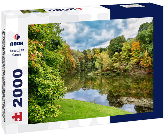 Noah Jigsaw Puzzle Tomlinson Run State Park in the fall in West Virginia 2000 pieces