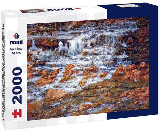 Noah Jigsaw Puzzle waterfall in spring forest, Upstate New York 2000 pieces