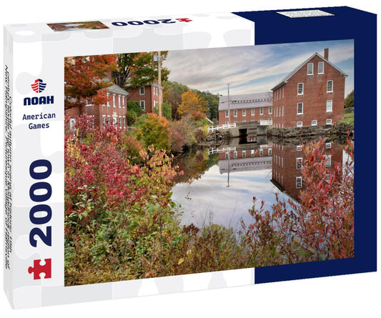 Noah Jigsaw Puzzle Colorful autumn scene at historic 19th-century textile mill town in Monadnock region of New Hampshire 2000 pieces