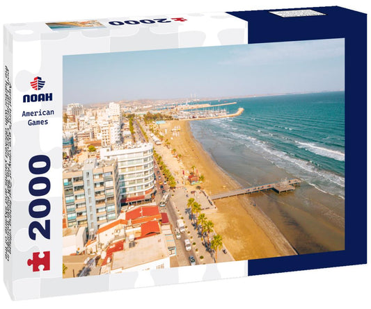 Noah Jigsaw Puzzle Aerial bird's eye view of Zygi fishing village port, Larnaca, Cyprus 2000 pieces