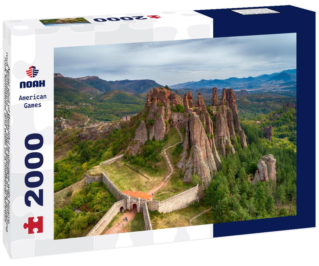 Noah Jigsaw Puzzle Aerial shot of Beautiful landscape with bizarre rock formations, northwest Bulgaria 2000 pieces