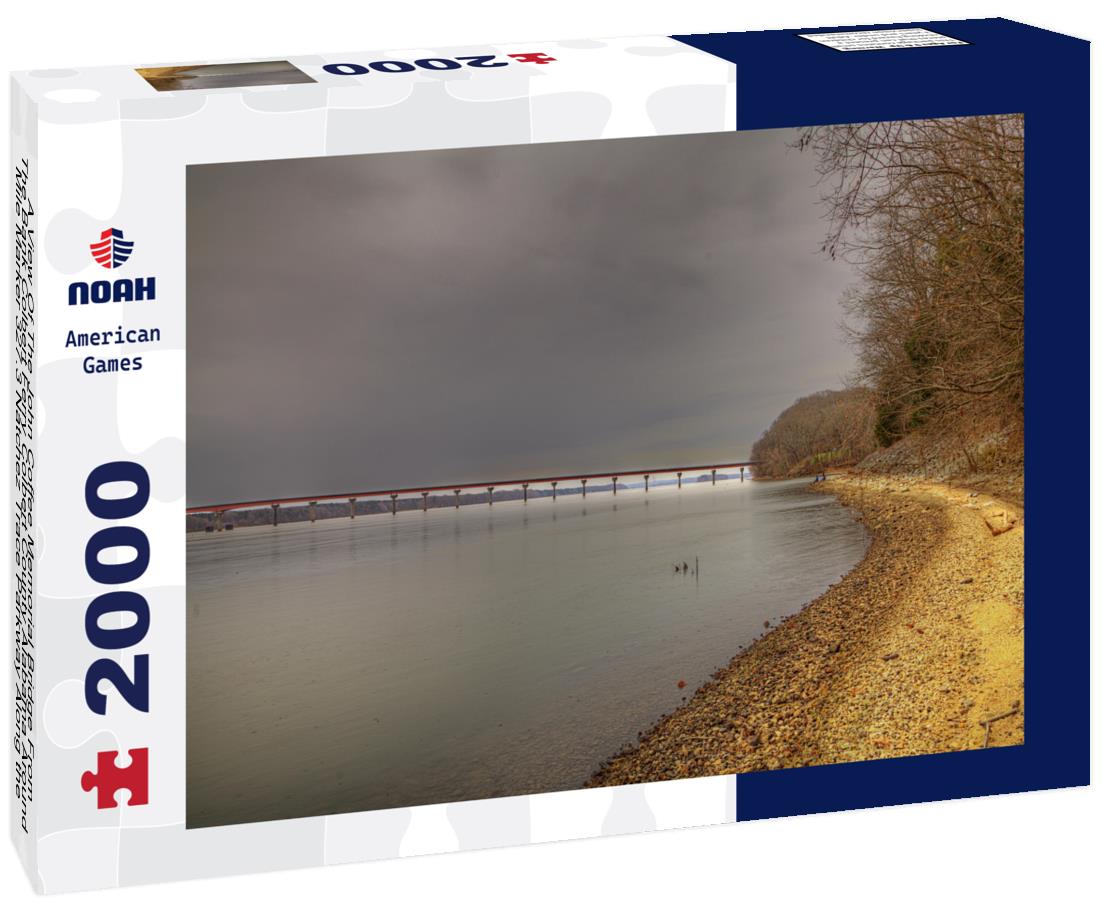 Noah Jigsaw Puzzle A View Of The John Coffee Memorial Bridge From The Bank Colbert Ferry Colbert County Alabama 2000 pieces