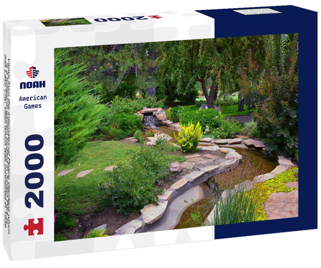 Noah Jigsaw Puzzle Views from the International Peace Gardens which is a botanical garden located in Jordan Park in Salt Lake City, Utah which was conceived in 1939 and dedicated in 1952 2000 pieces