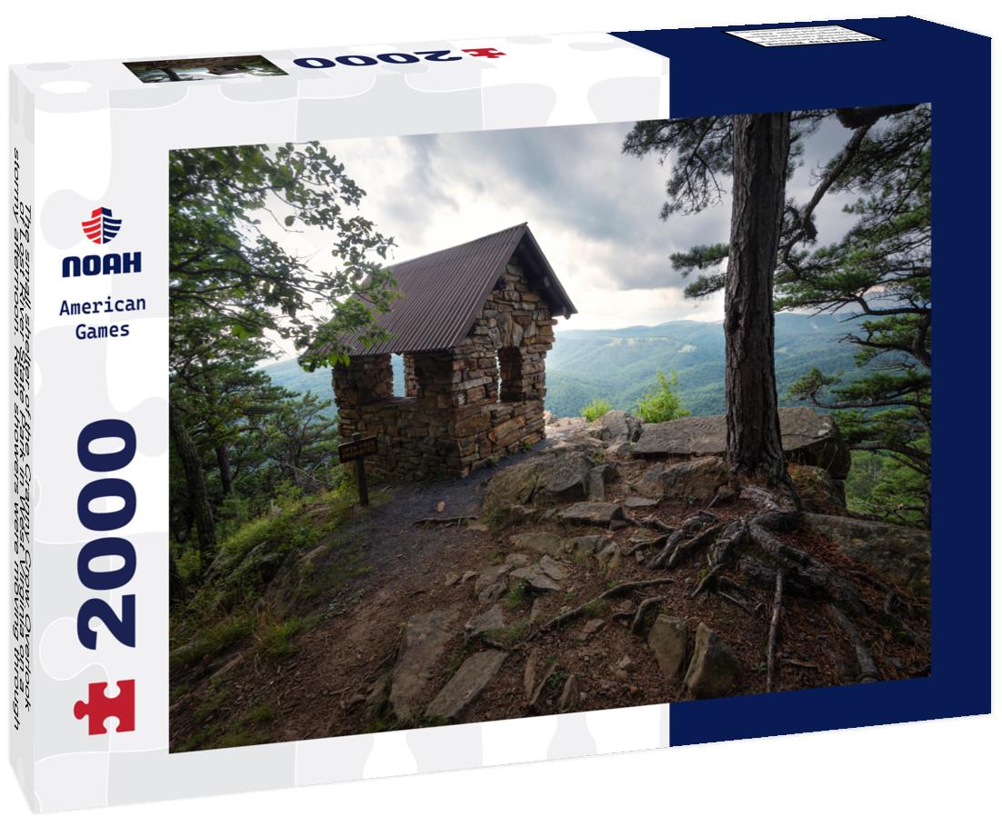 Noah Jigsaw Puzzle The small shelter of the Cranny Crow Overlook of Lost River State Park in West Virginia 2000 pieces