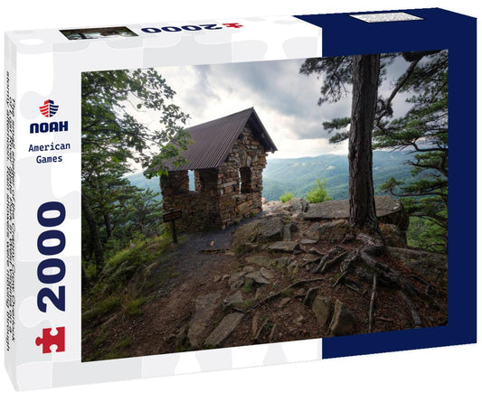 Noah Jigsaw Puzzle The small shelter of the Cranny Crow Overlook of Lost River State Park in West Virginia 2000 pieces