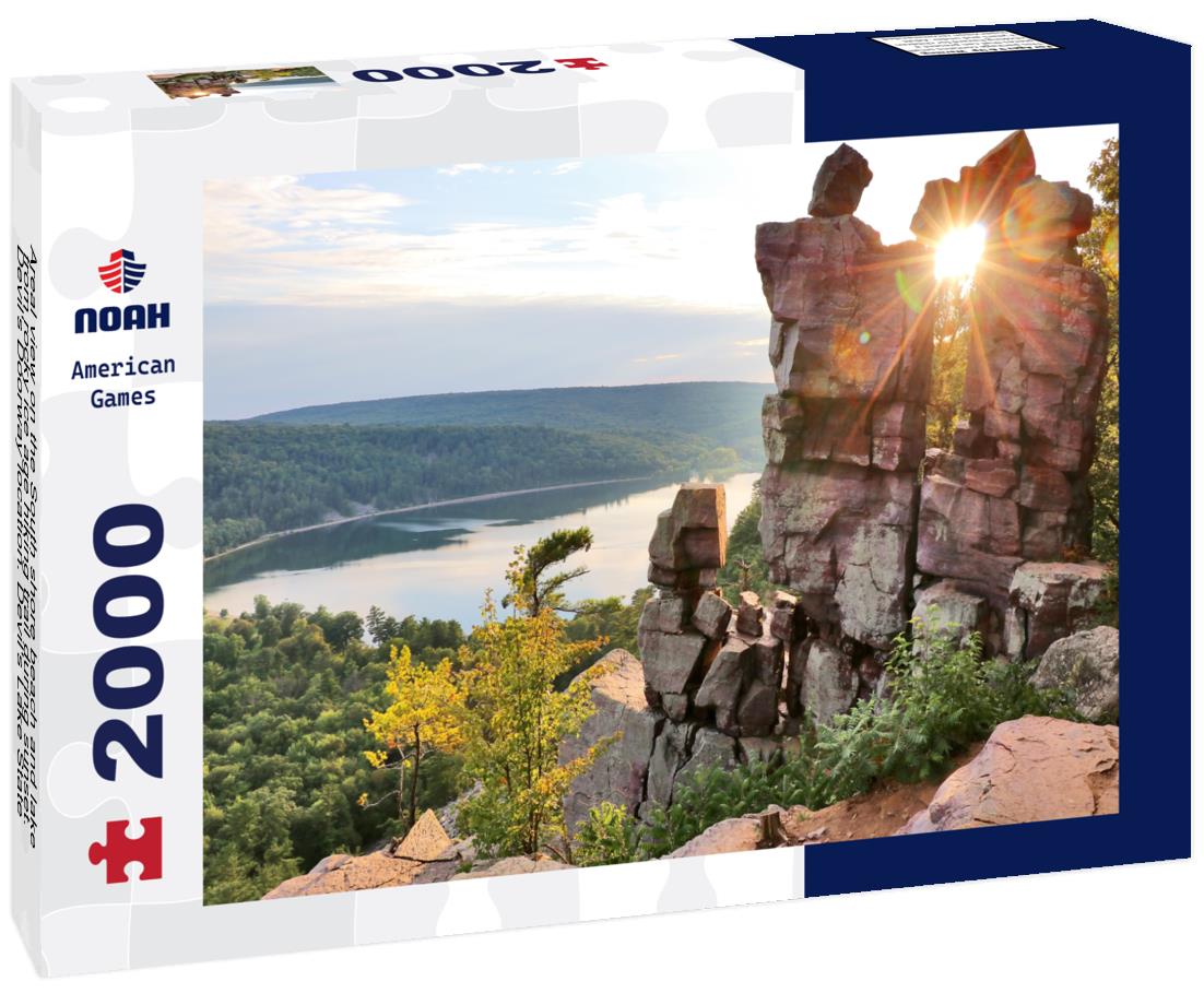 Noah Jigsaw Puzzle Devil's Doorway location. Devil's Lake State Park, Baraboo area, Wisconsin, Midwest USA 2000 pieces