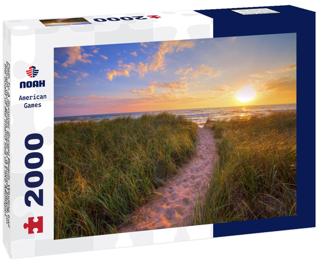 Noah Jigsaw Puzzle Path To A Summer Sunset Beach. Muskegon, Michigan 2000 pieces