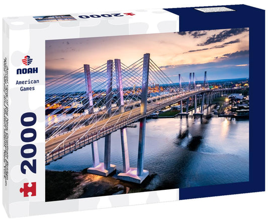 Noah Jigsaw Puzzle Aerial view of the New Goethals Bridge, spanning Arthur Kill strait between Elizabeth, New Jersey and Staten Island, New York 2000 pieces