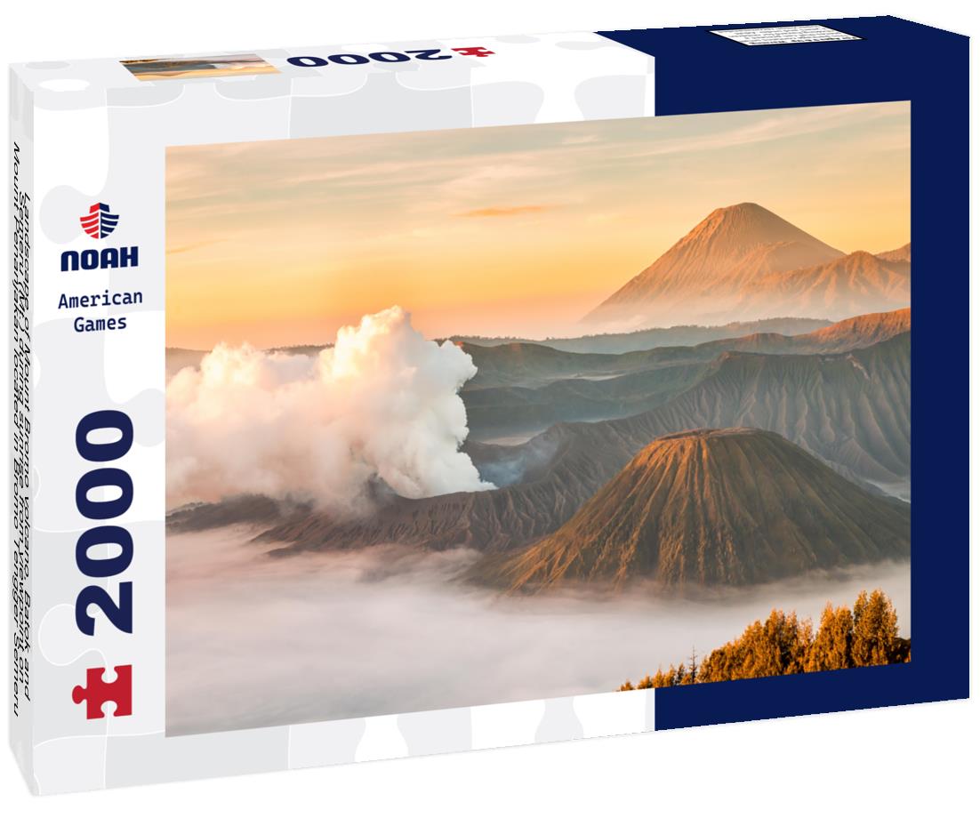 Noah Jigsaw Puzzle Landscape of Mount Bromo volcano, Batok and Semeru (Mt.), East Java, Indonesia 2000 pieces
